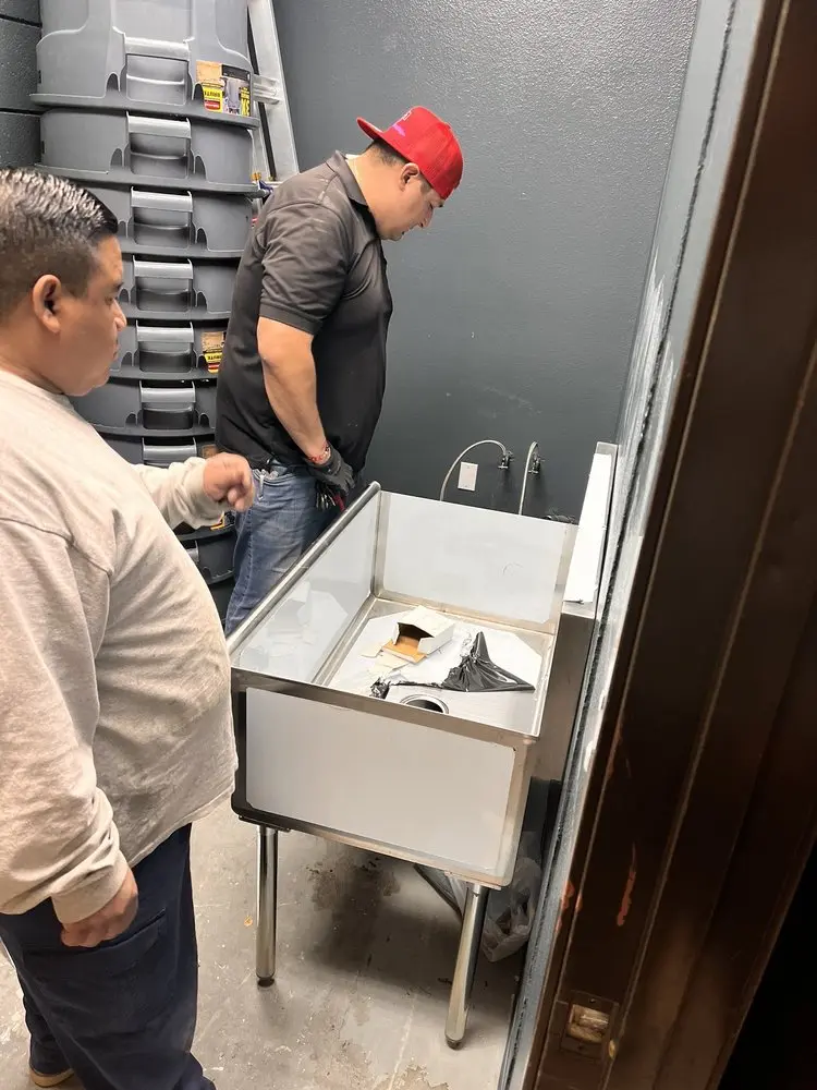 Commercial plumbing and sink installation in Craigville